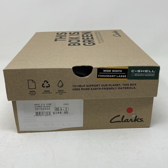 CLARK WOMEN'S WAVE 2.0 STEP Black SHOE WIDE - Picture 7 of 7